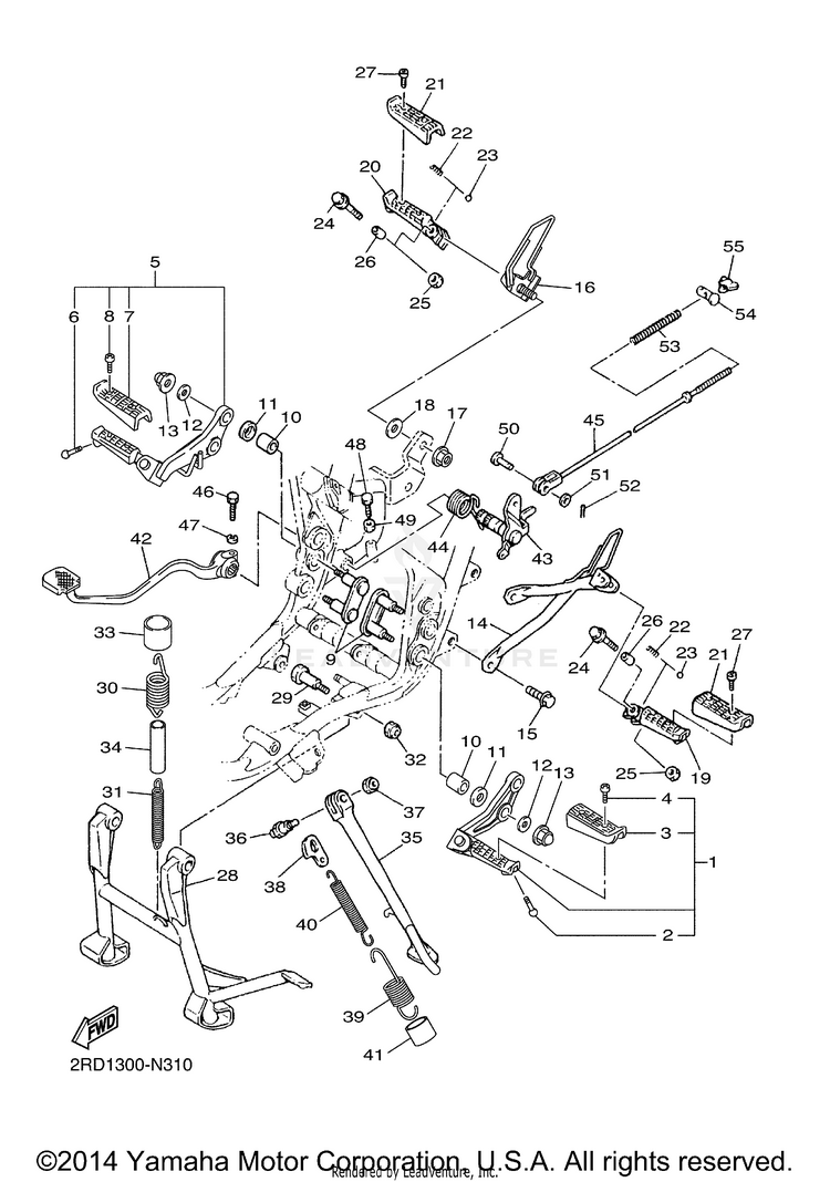 Stand Footrest Schematic