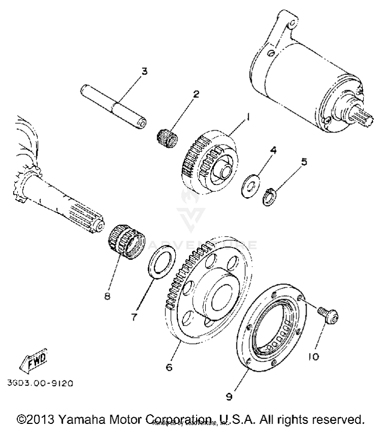 Starter Clutch Schematic