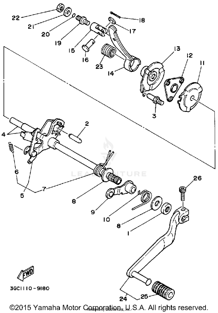 Shift Shaft Schematic