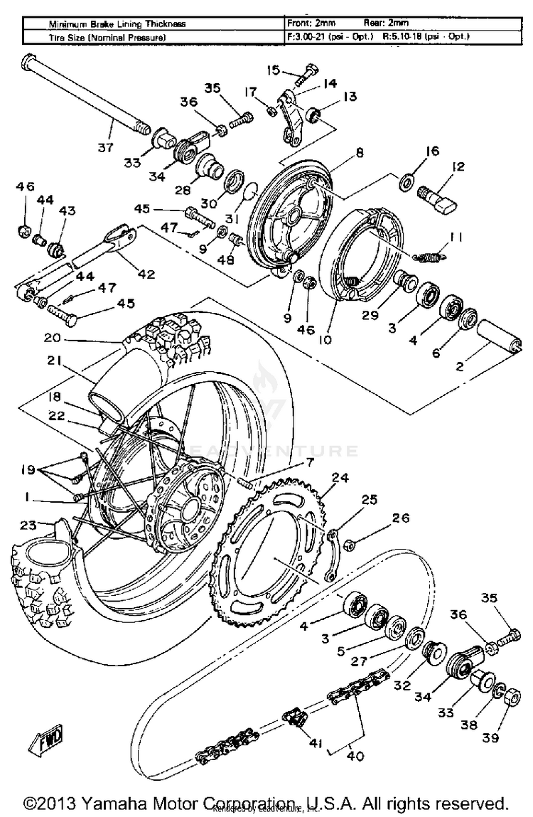 Rear Wheel Schematic