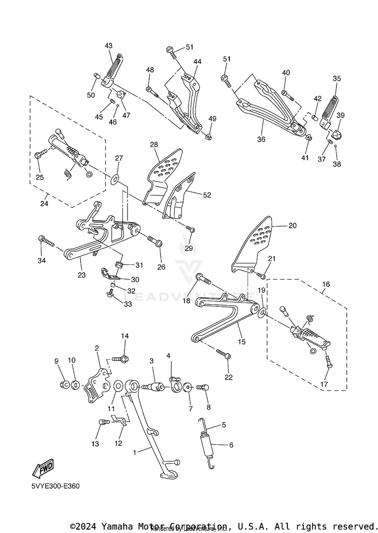 Stand Footrest Schematic