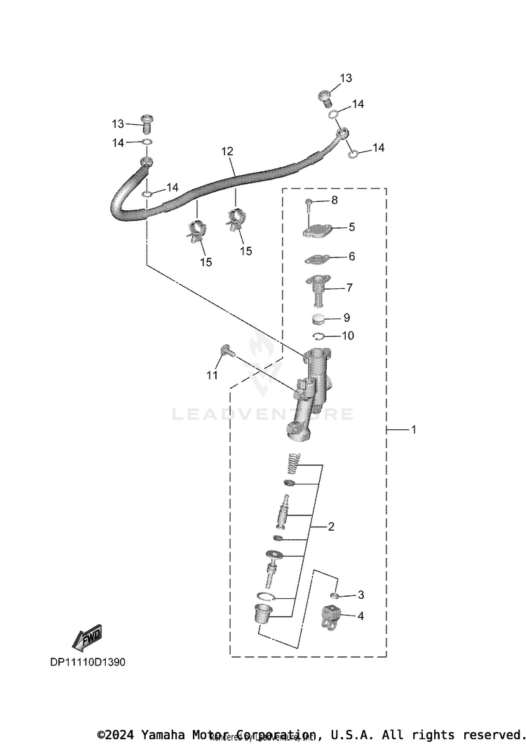 Rear Master Cylinder Schematic