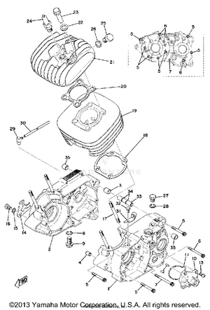 Crankcase - Cylinder Schematic