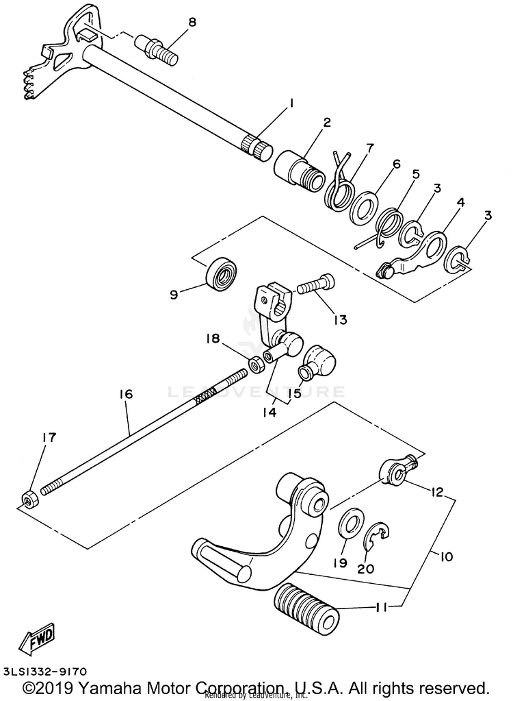 Shift Shaft Schematic