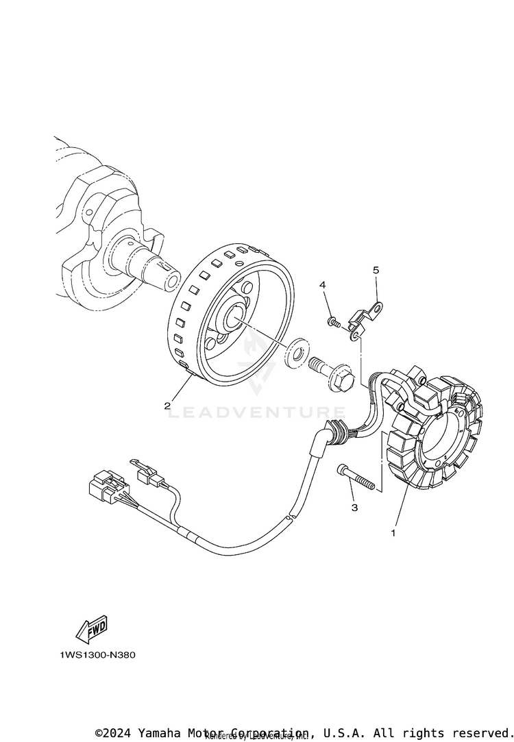 Generator TENERE 700 - XTZ7NB - 2022 Schematic