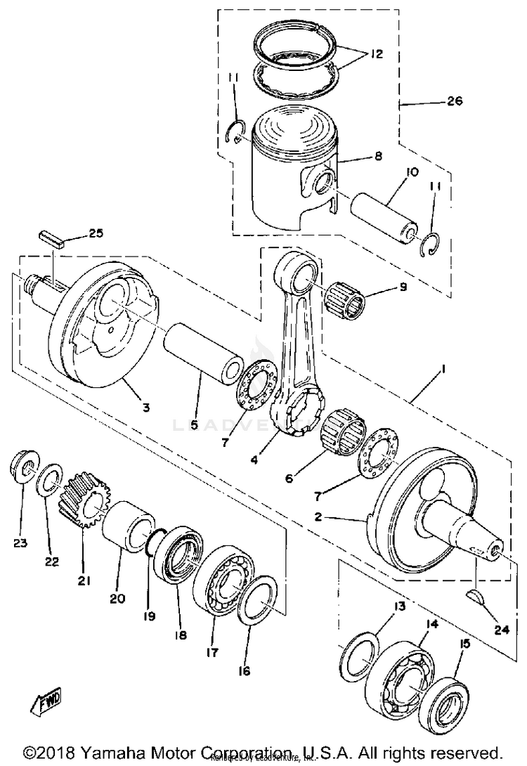 Crank-Piston Schematic