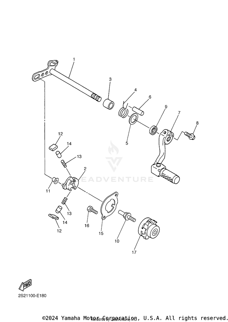 Shift Shaft Schematic