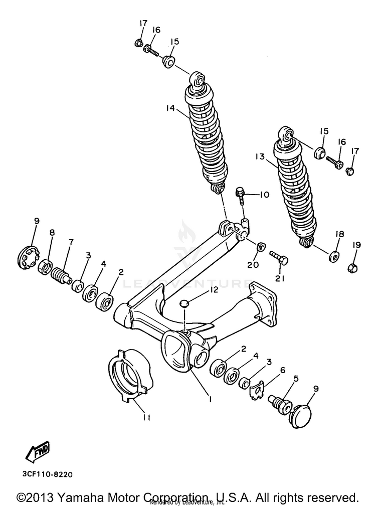 Rear Arm Suspension Schematic