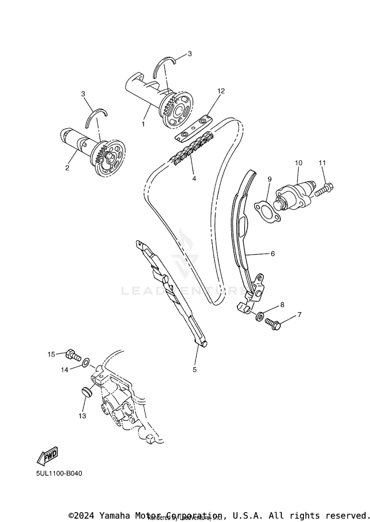Camshaft & Chain Schematic