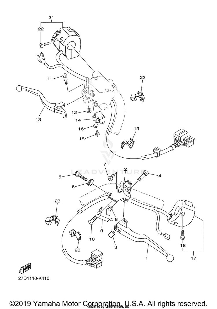 Handle Switch Lever Schematic