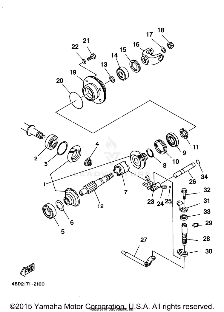 Middle Drive Gear Schematic