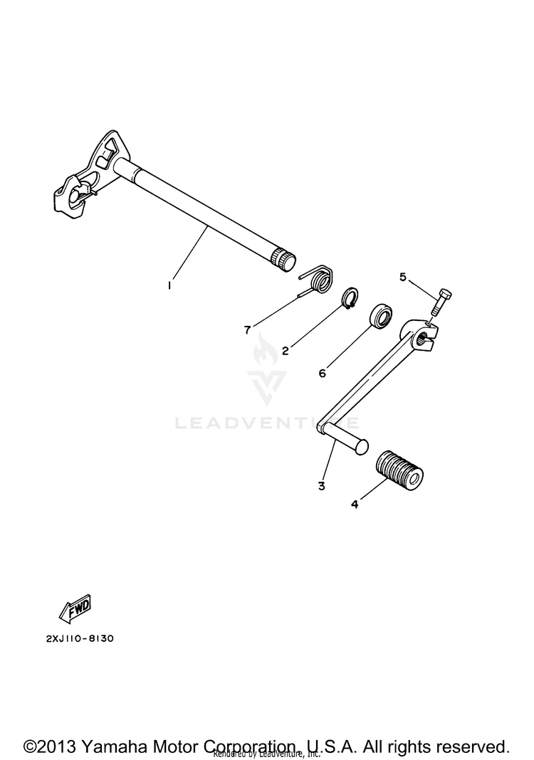 Shift Shaft Schematic