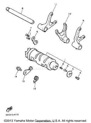 Shift Cam Fork Schematic