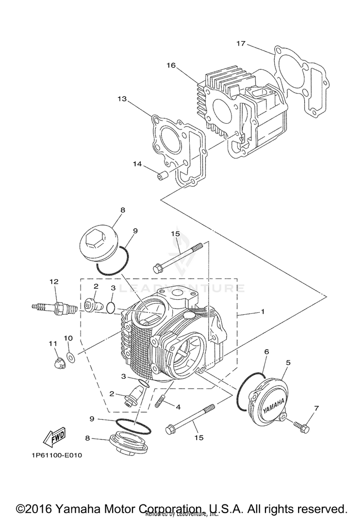 Cylinder Head Schematic