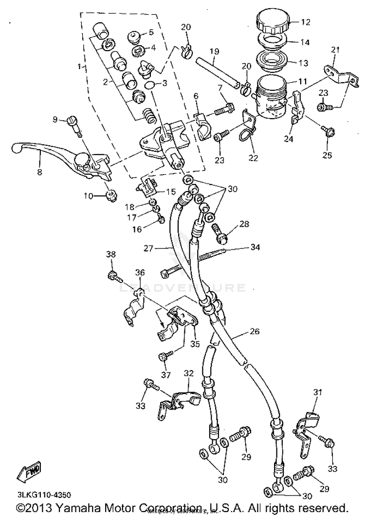 Front Master Cylinder 1 Schematic