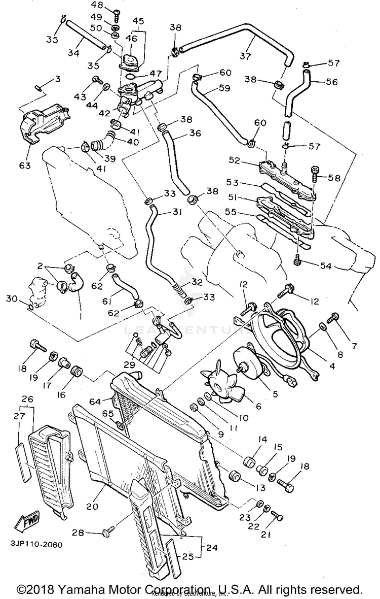 Radiator Hose Schematic