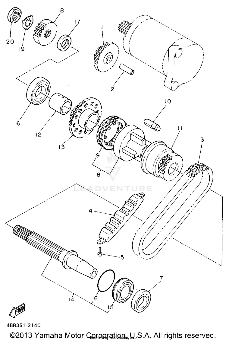 Starter Clutch Schematic