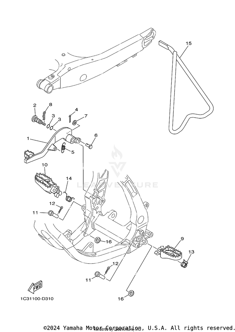 Stand Footrest Schematic
