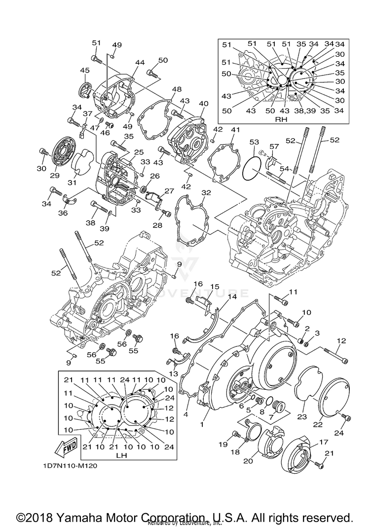 Crankcase Cover 1 Schematic