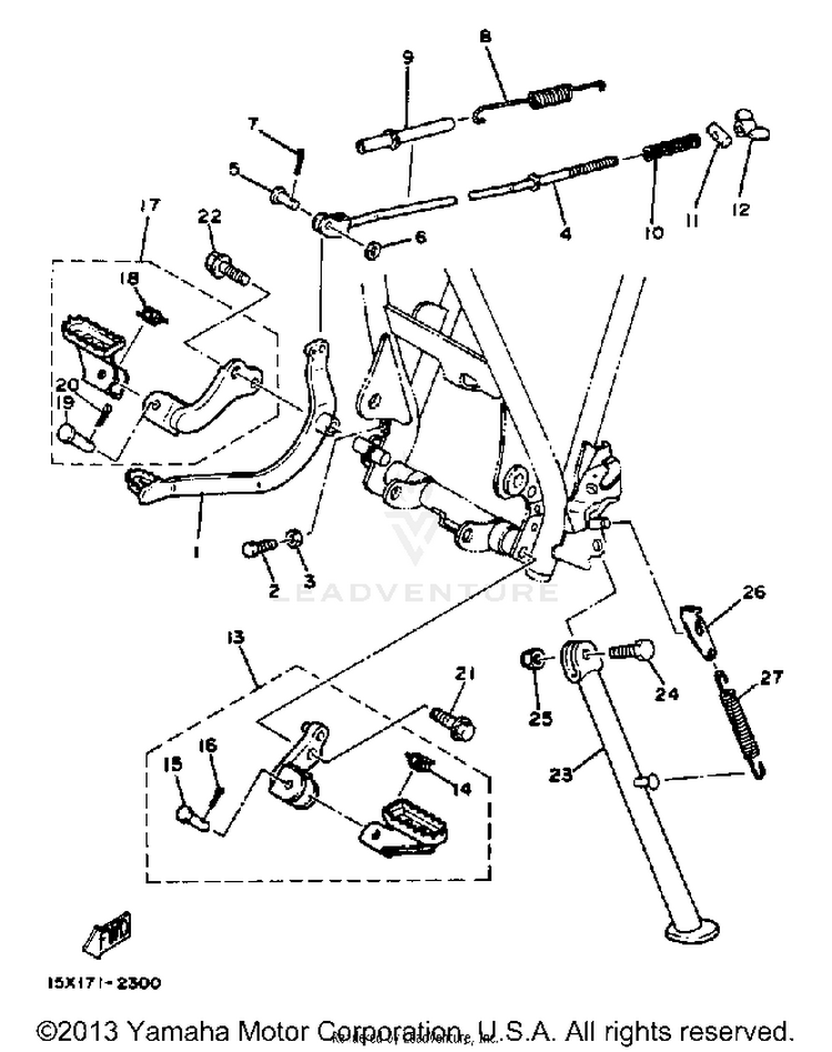 Stand - Footrest Schematic