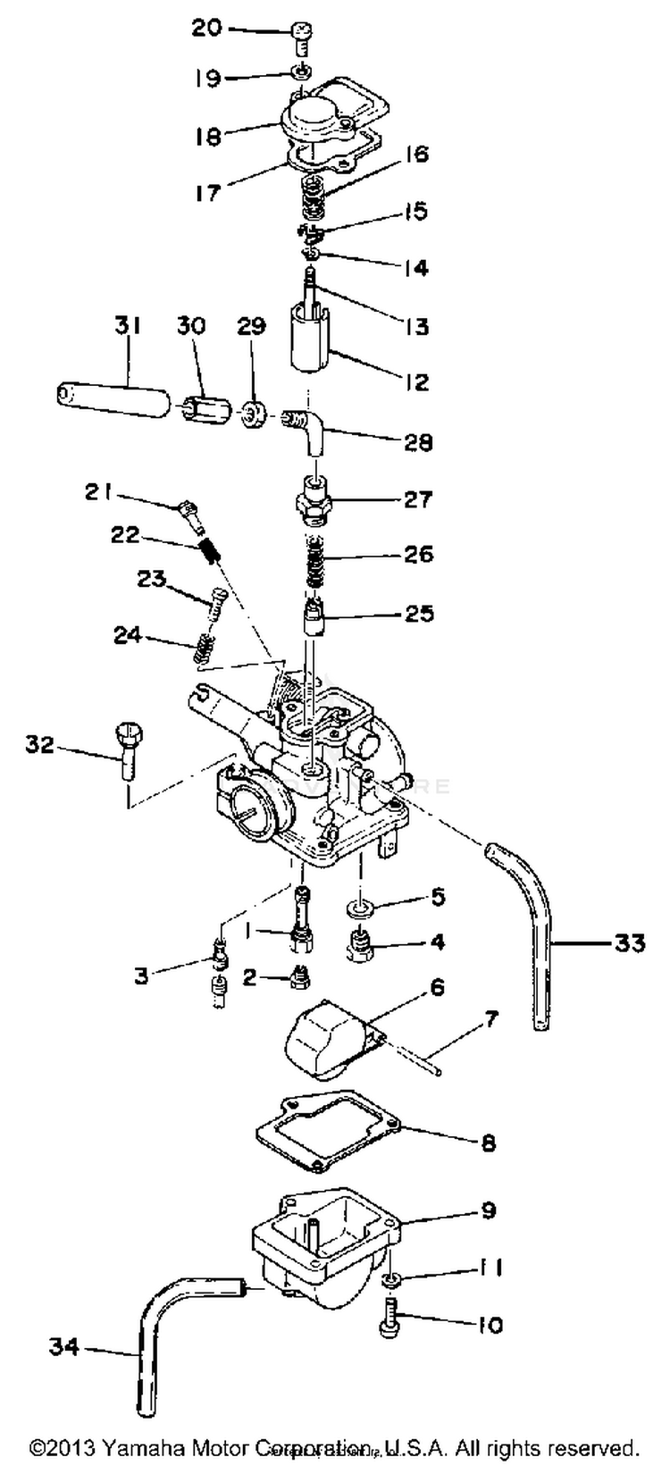 Carburetor LB80IIHC - 1976 Schematic