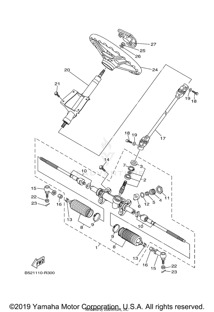 Steering VIKING - YXM70VDXKG - 2019 Schematic