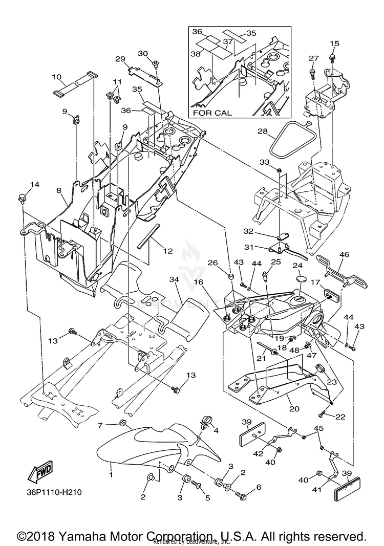 Fender FZ6R - FZ6RYCB - 2009 Schematic