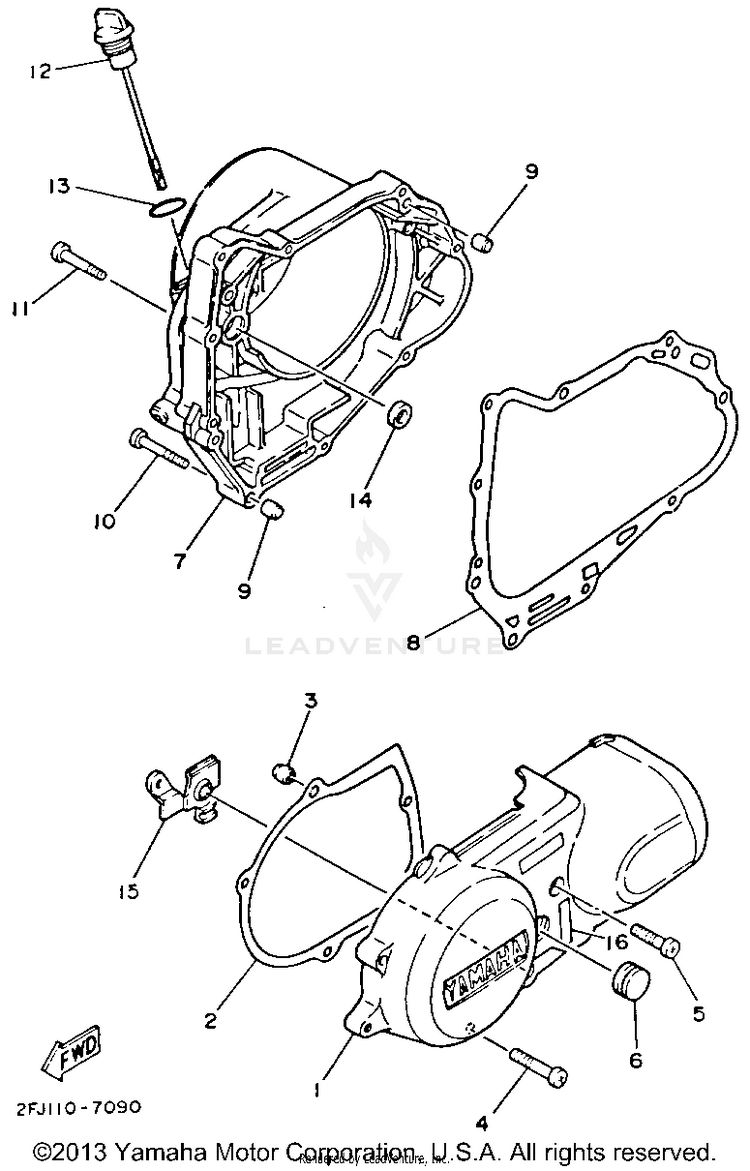 Crankcase Cover Schematic
