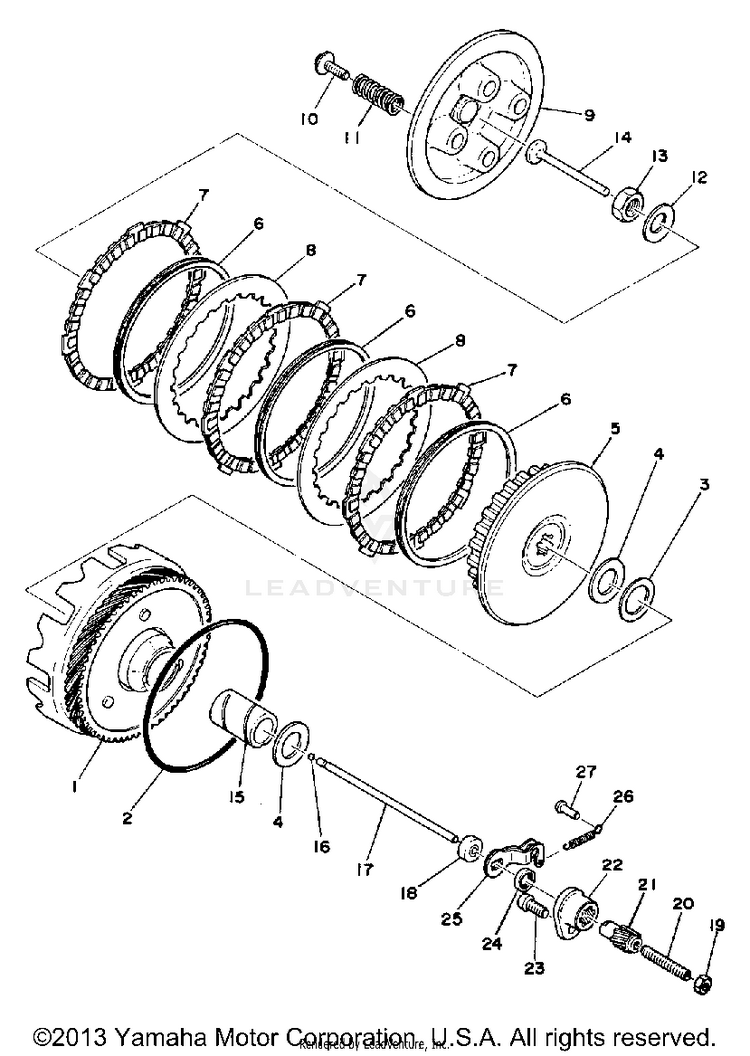 Clutch LB80IIHC - 1976 Schematic