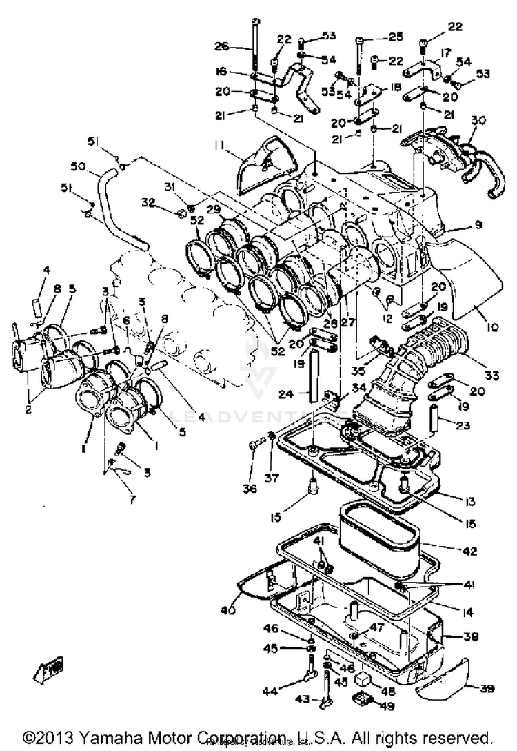Intake XS1100H - 1981 Schematic