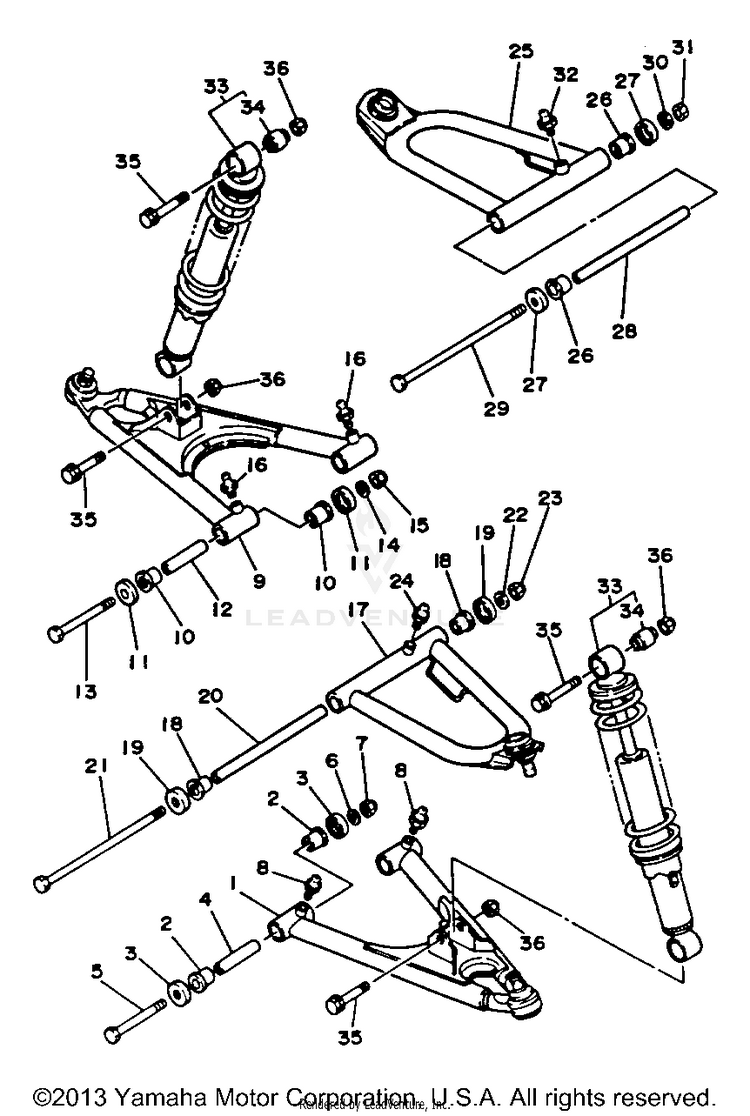 Front Suspension Wheel BLASTER - YFS200B_MN - 1991 Schematic