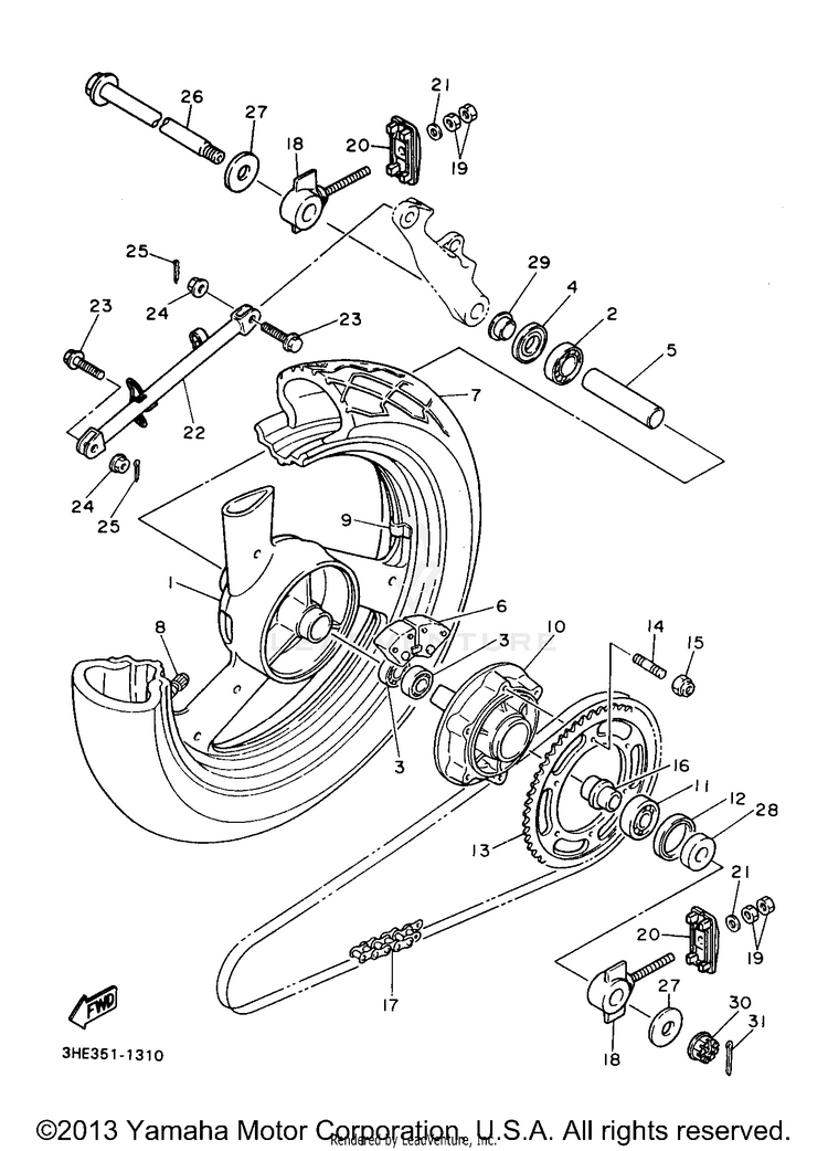 Rear Wheel Schematic