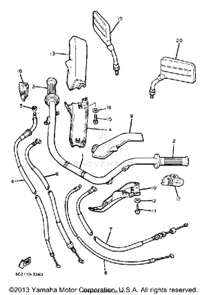 Handlebar Cable Schematic