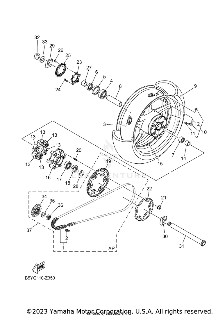 Rear Wheel Schematic