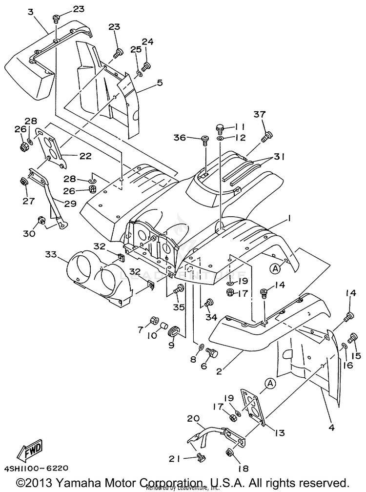 Front Fender Schematic