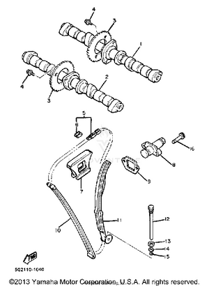Camshaft Chain Schematic