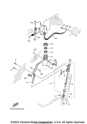 Rear Master Cylinder Schematic
