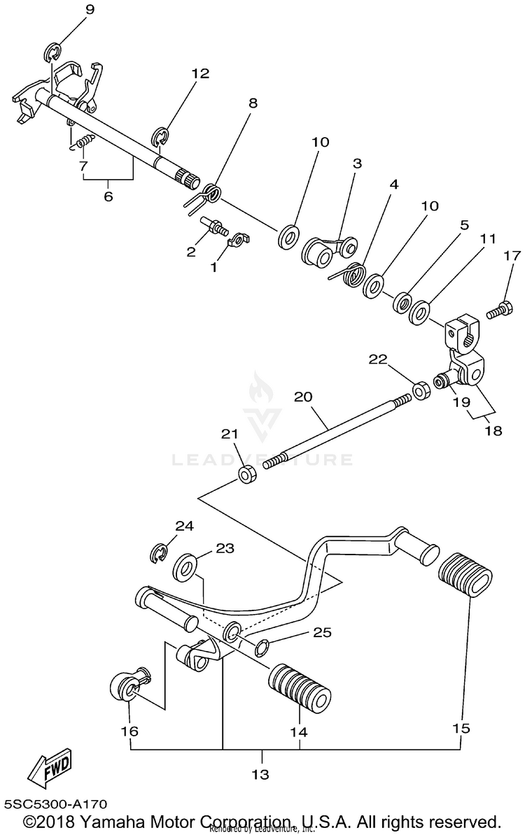 Shift Shaft Schematic