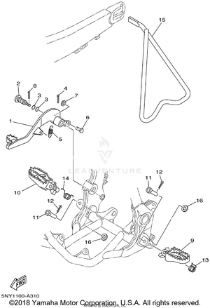 Stand Footrest Schematic