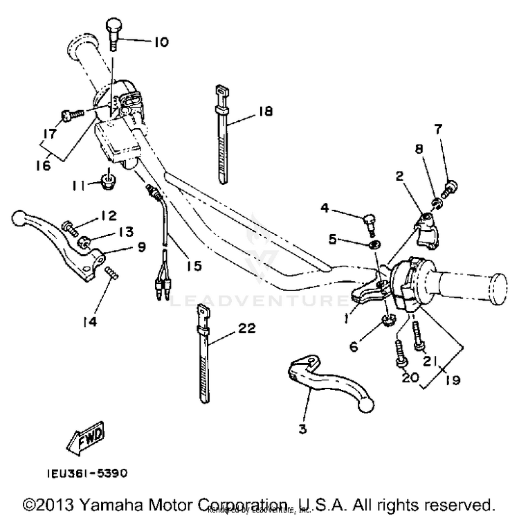 Handle Switch - Lever Schematic