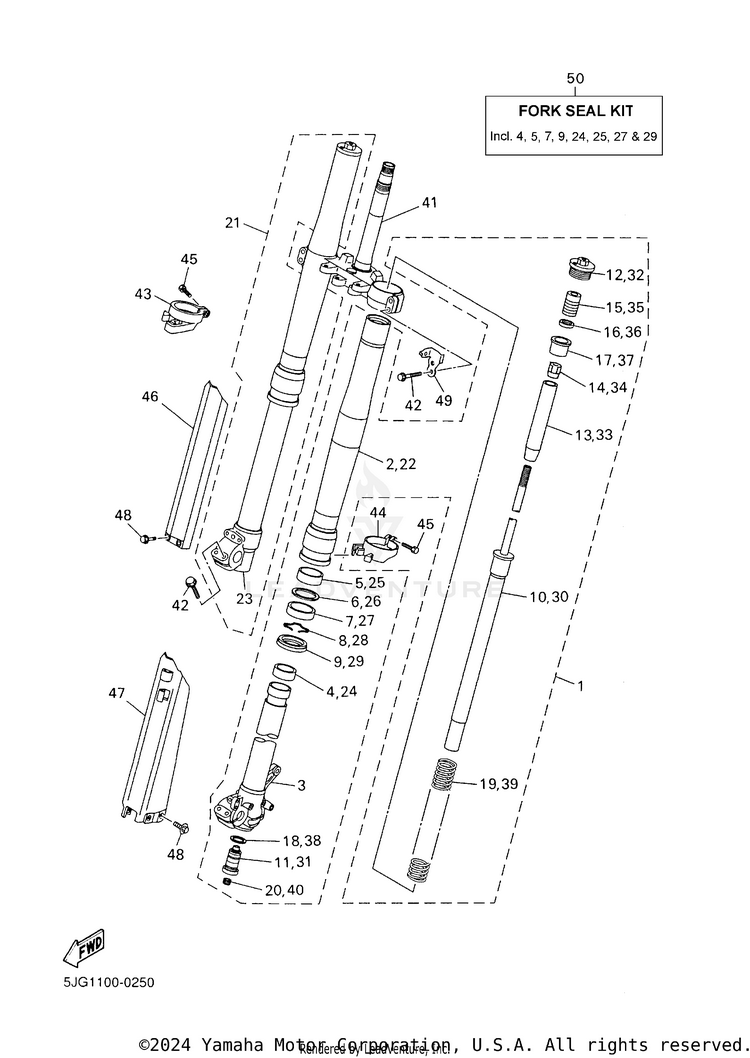 Front Fork Schematic