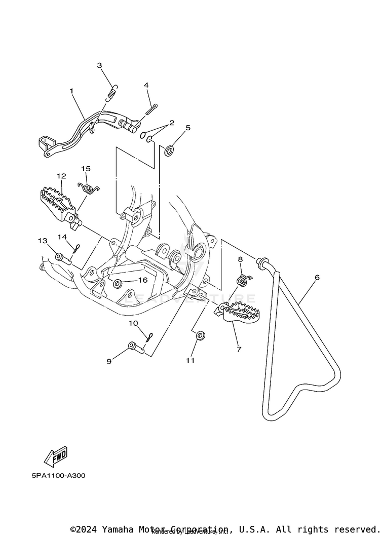 Stand & Footrest Schematic