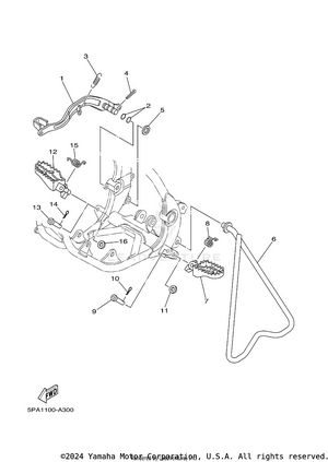 Stand & Footrest Schematic