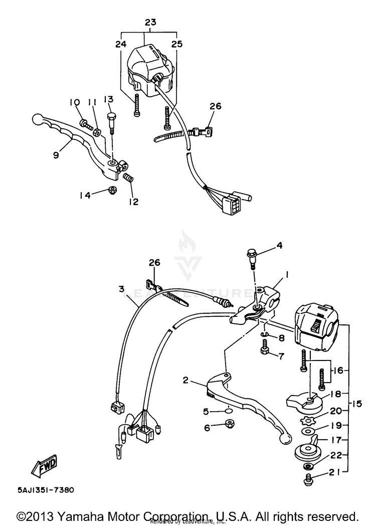 Handle Switch Lever Schematic
