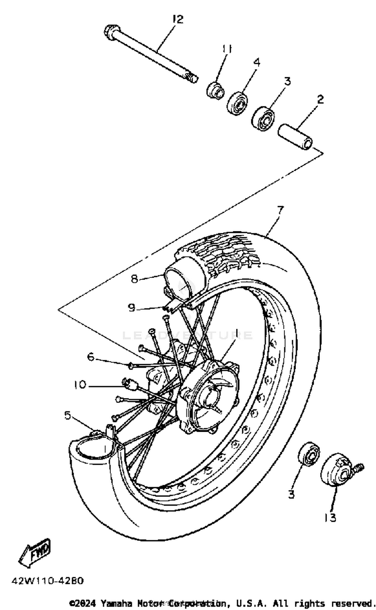 Front Wheel Xv700l Lc Schematic