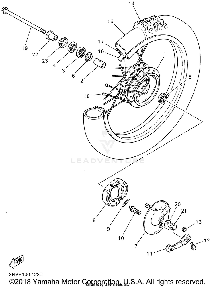Front Wheel Schematic
