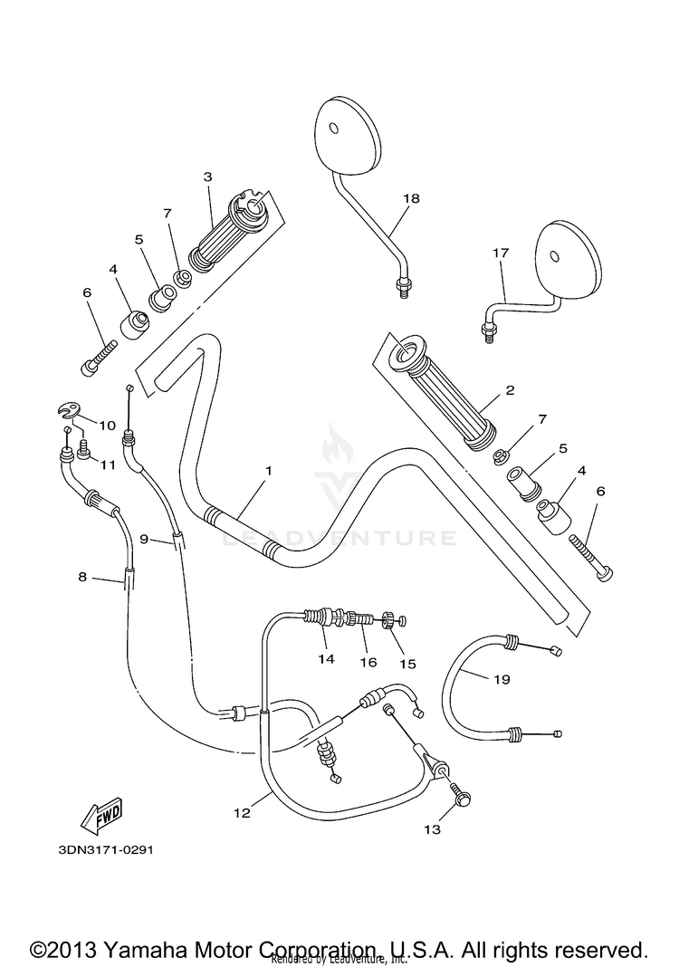Steering Handle Cable Schematic