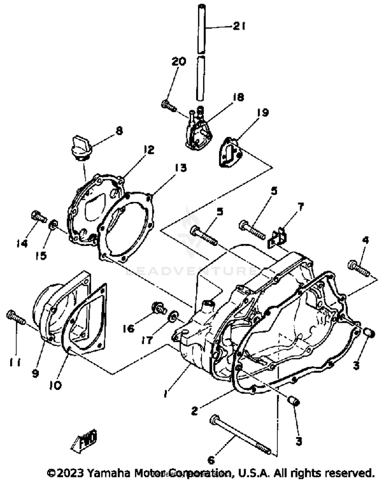 Crankcase Cover Schematic