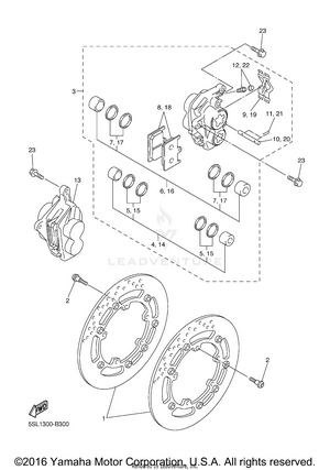 Front Brake Caliper Schematic