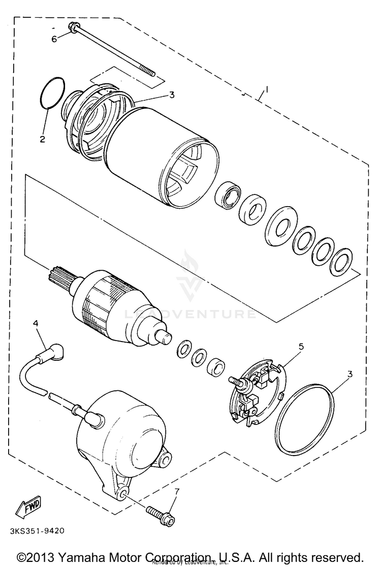 Starting Motor Schematic